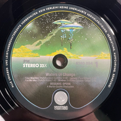 Винтажная виниловая пластинка LP Beggars Opera Waters Of Change (Германия 1980)