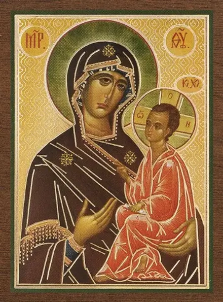 Икона БМ "Тихвинская" 4х6 на МДФ-6