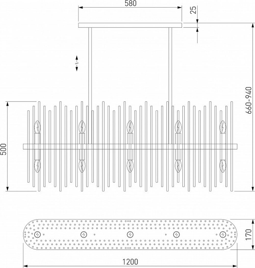 Люстра на штанге Bogate's Allure 486/10