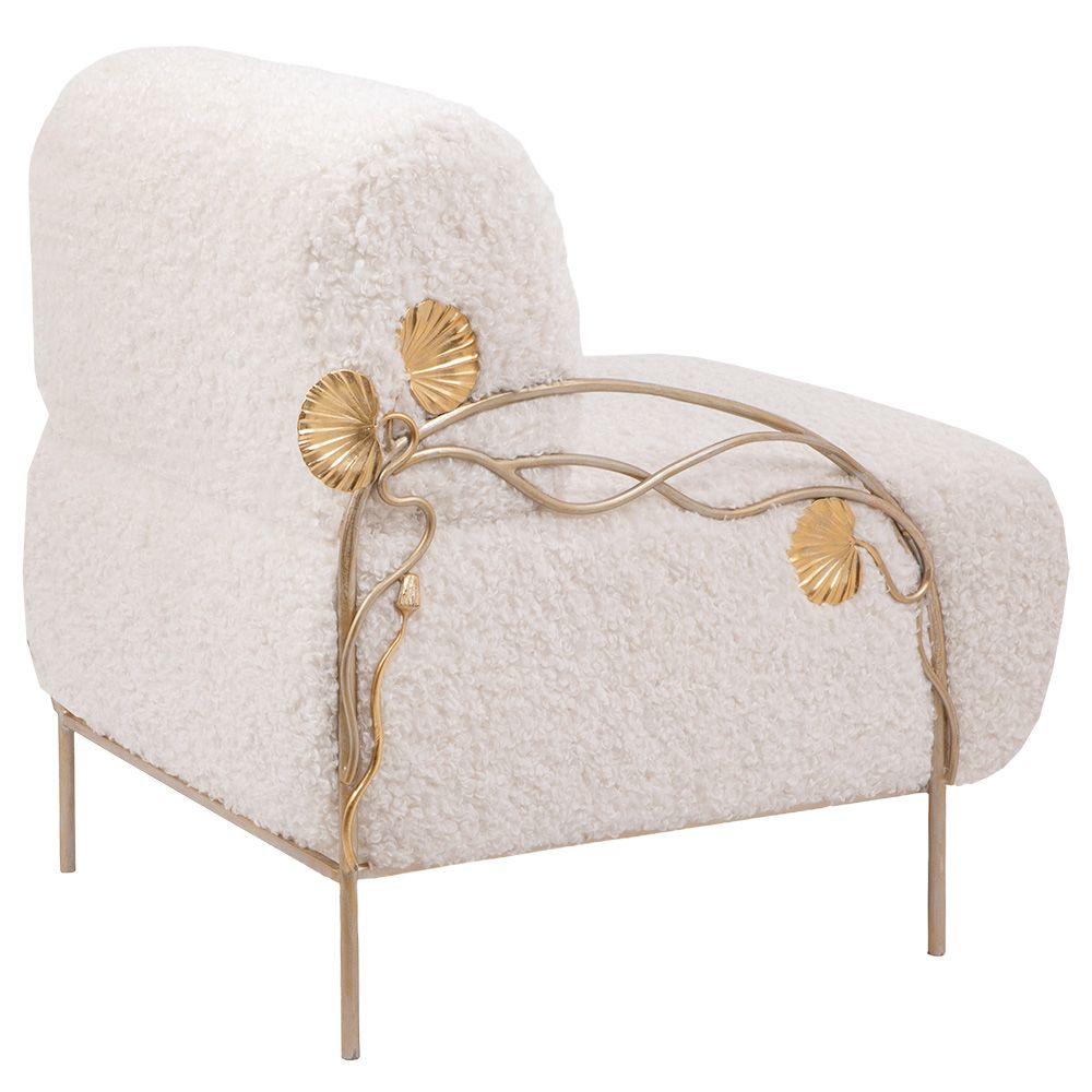 Кресло Нимфея Молоко Айвори