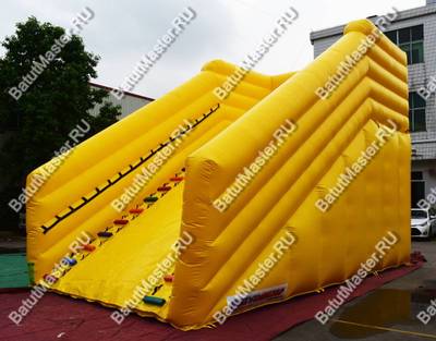 Надувная горка для зорбинга "Кубарем вниз"