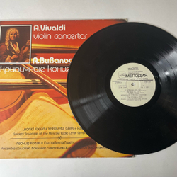 Винтажная виниловая пластинка LP А. Вивальди, Леонид Коган, Елизавета Гилельс, Павел Коган Скрипичные Концерты Violin Concertos (СССР 1980)