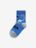 Носки хлопковые для мальчика Next A00-454, 7 шт., Синий, Серый
