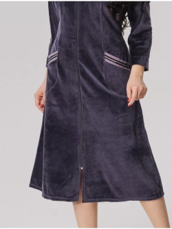 Халат велюровый длинный.Турция большие размеры