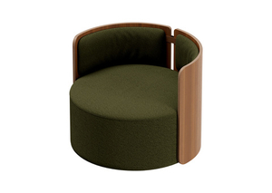 Кресло крутящееся Lagom 800 (зеленый, орех)