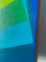Картина маслом на холсте "Вращение квадратов". 50х50 см. Деревянный подрамник. Художник Наталия Осадчук