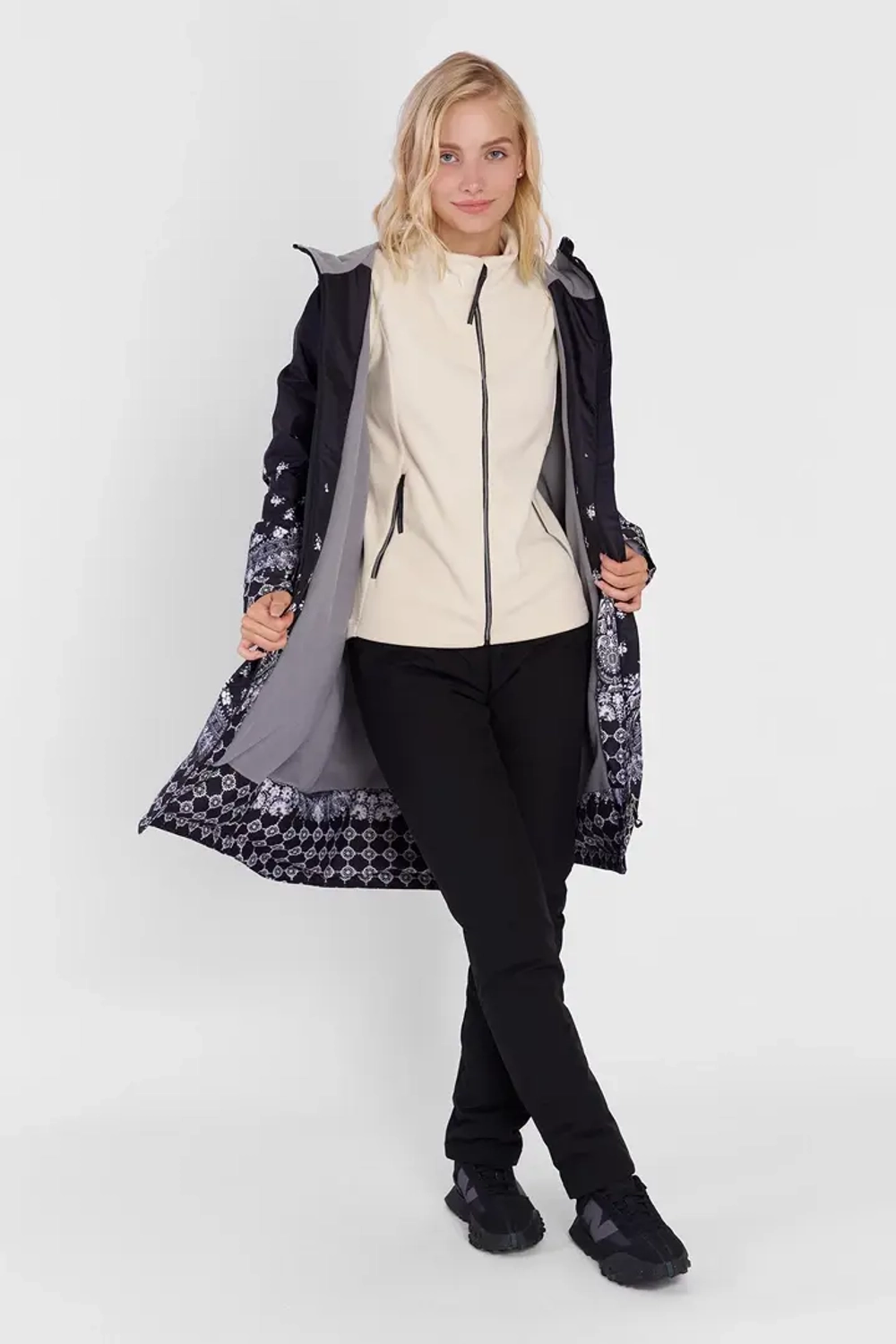 ПЛАЩ STAYER НА ФЛИСЕ ЖЕНСКИЙ 24-41734