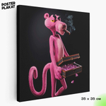 Картина для интерьера Розовая Пантера / Pink Panther на холсте, персонаж фильма, холст с печатью на подрамнике, на стену, Постер Плакат