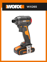 Винтоверт ударный бесщеточный аккумуляторный WORX WX265