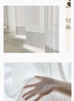 Тюль в вертикальную полоску