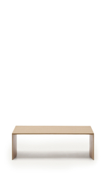 Litto Журнальный столик из шпона дуба натурального цвета 140 x 70 см