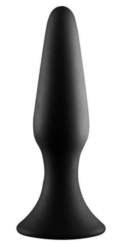 Черная анальная пробка METAL BALL BUTT PLUG - 15 см. (Цвет: черный)