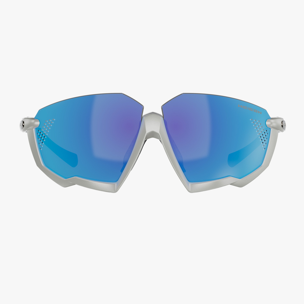 Спортивные очки c диоптриями Scicon Aerojet Titanium Sunglasses Metal White Multi Mirror Blue + Rain Clear Lenses