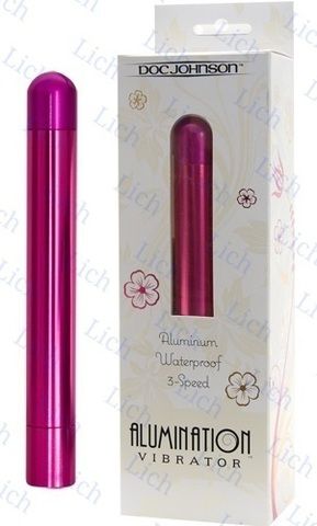Розовый вибратор ALUMINATION