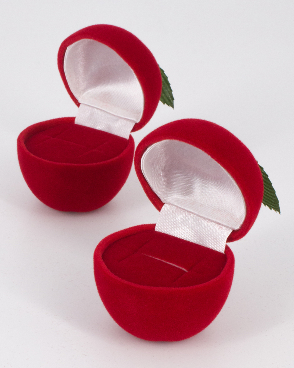 Футляр «Детская» яблоко для кольца и серёг