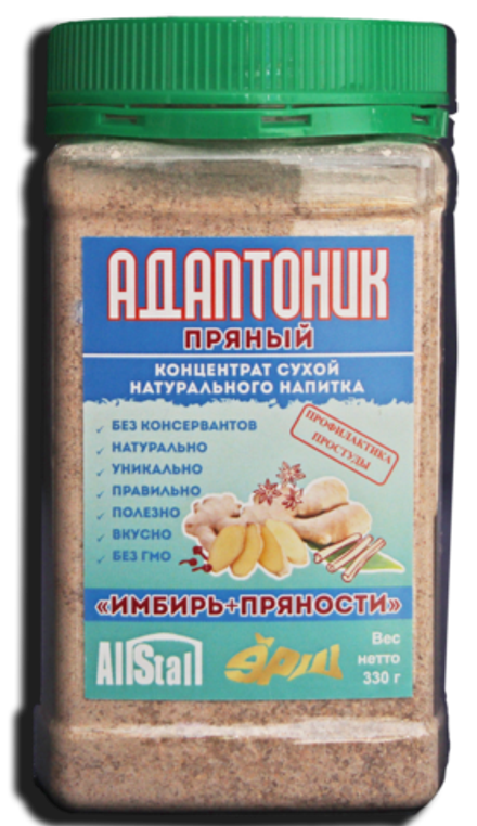 Адаптоник пряный Имбирь+Пряности в ПЭТ-банке 330 г