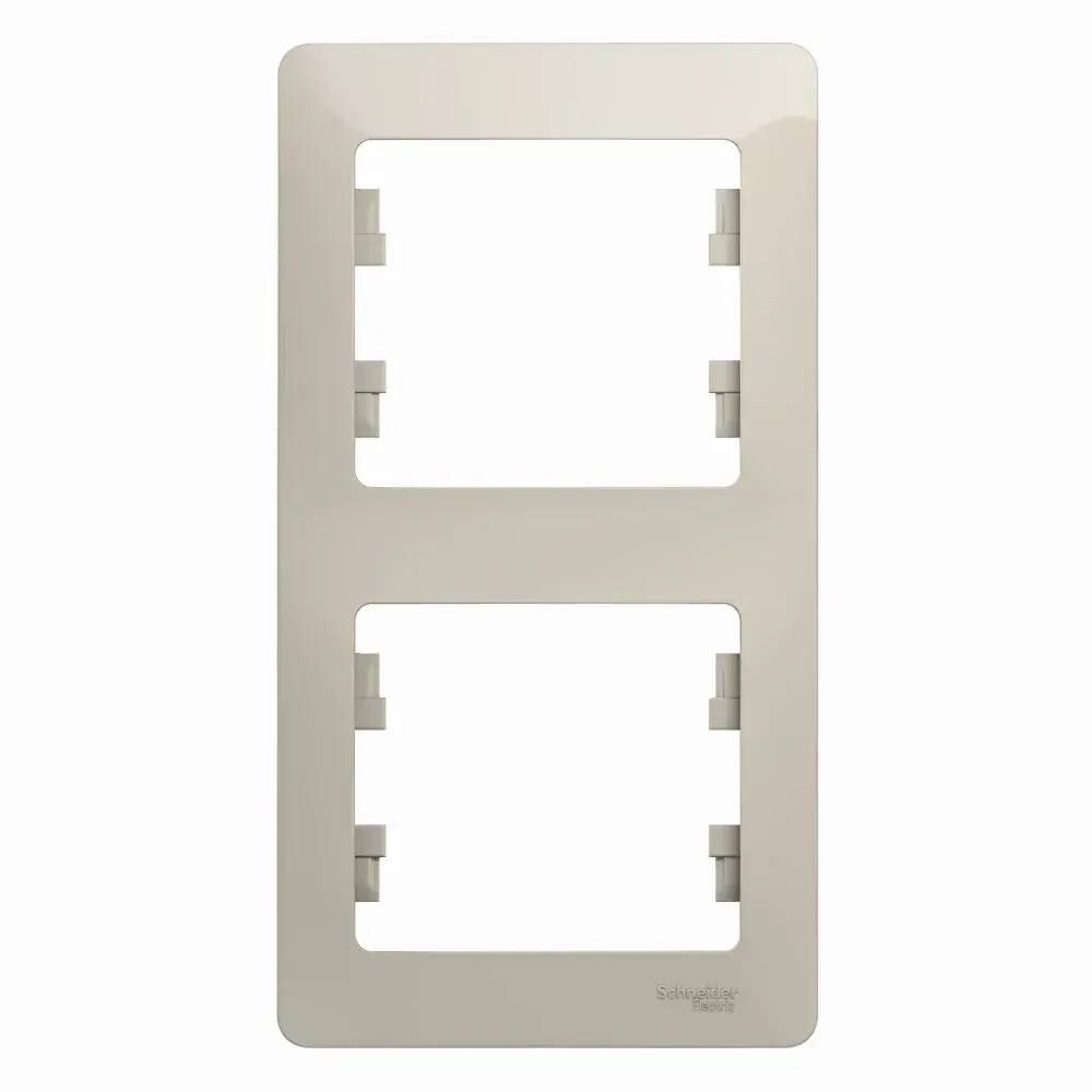 GLOSSA 2-постовая РАМКА, вертикальная, МОЛОЧНЫЙ