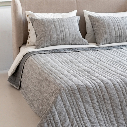 Покрывало стеганое АССТЕР (арт. BL02-460-03) - серое