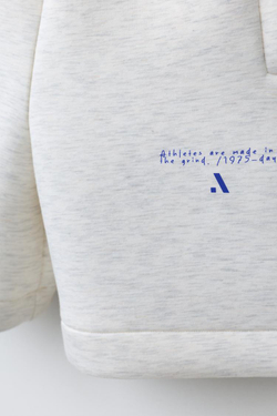 ZARA СПОРТИВНЫЕ ШОРТЫ-БЕРМУДЫ С ЛОГОТИПОМ, СЕРЫЙ МЕЛАНЖ