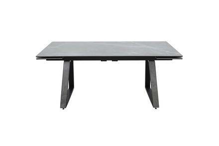 Стол Аврора Монако NEW, Керамогранит, Черный матовый муар/Bayona grey/