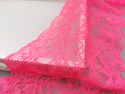 Эластичное кружево, 17,5см, ярко-розовое, (Арт: EK-2729), м