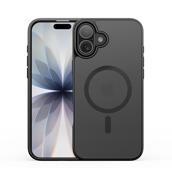 Матовый защитный чехол черного цвета с MagSafe для iPhone 17, серия Yind Series от Dux Ducis