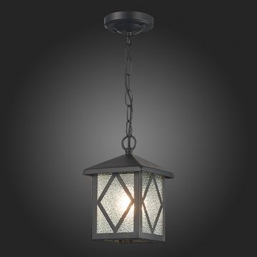 SL084.403.01 Светильник уличный подвесной ST-Luce Черный/Черный, Прозрачный E27 1*60W LORNE