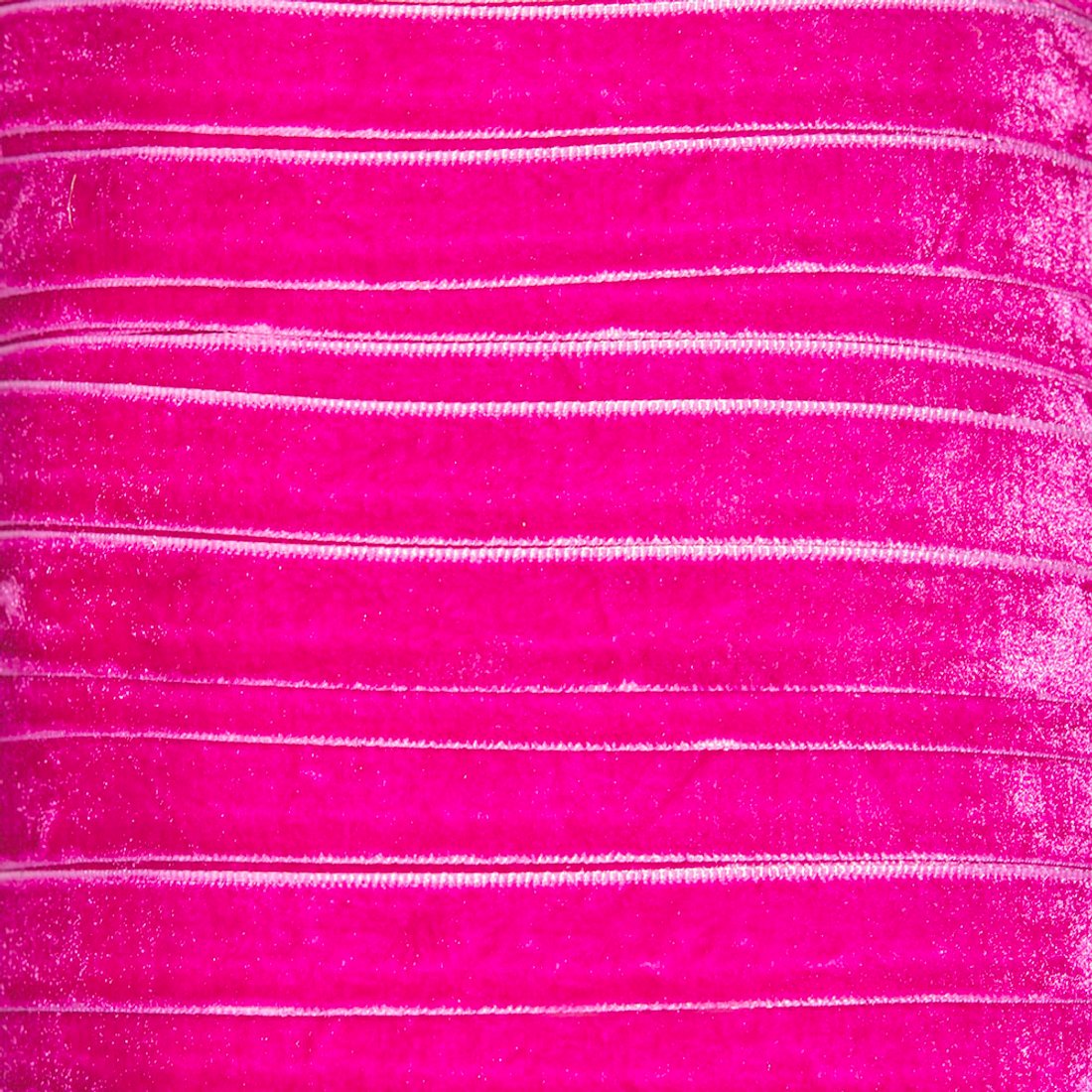 Лента бархатная, 12мм, оттенок "Фуксия"