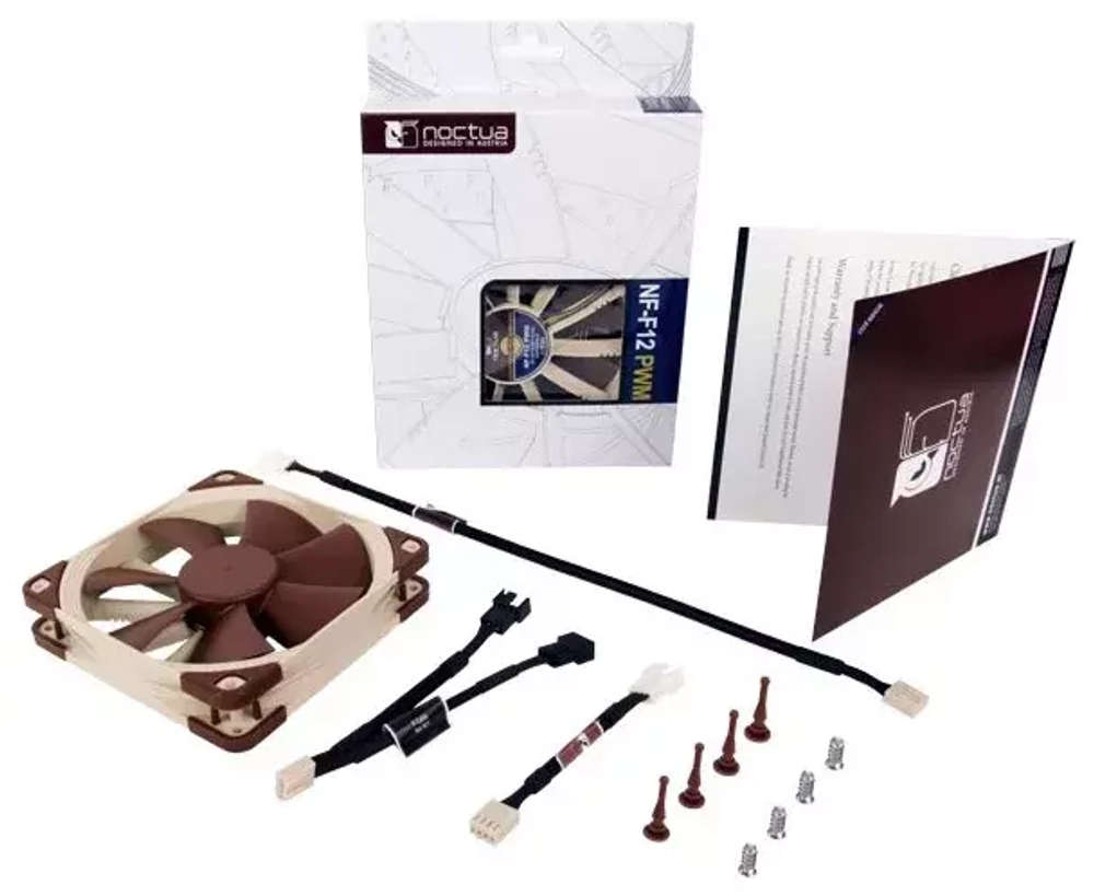 Вeнтилятор для корпуса Noctua NF-F12 PWM (NF-F12 PWM) - 120mm 1 1500 об/мин, 22.4 дБ, 4-pin PWM