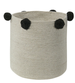 Корзина Lorena Canals Bubbly Natural Black (30 x Ø30 см)