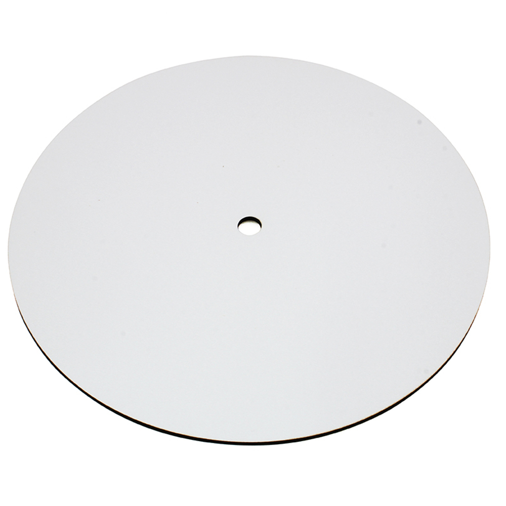 Подложка ЛХДФ 3мм с отверстием под ось Д12 белая