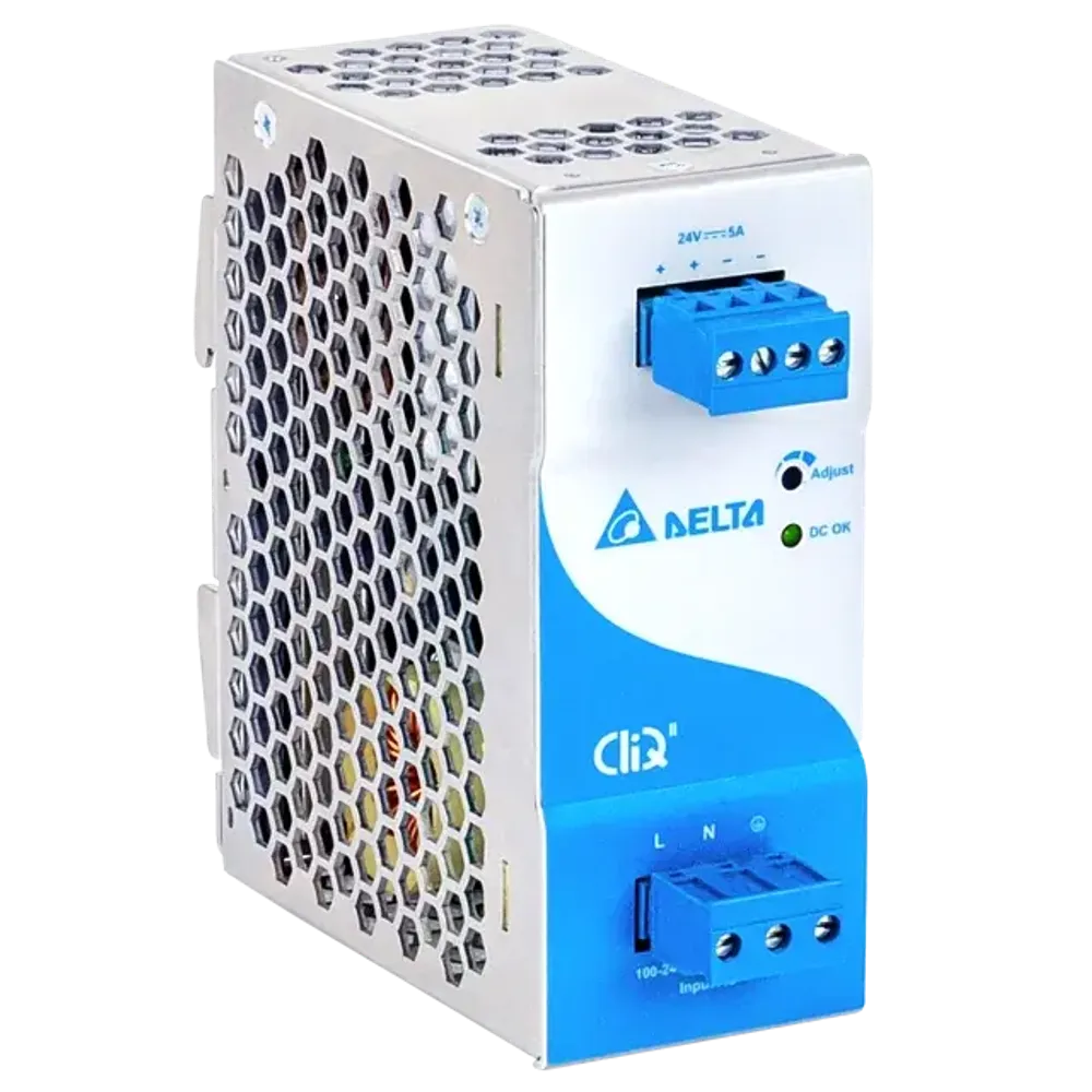 Источник питания Delta DRP024V120W1BA, 24В, 5A, 120Вт.