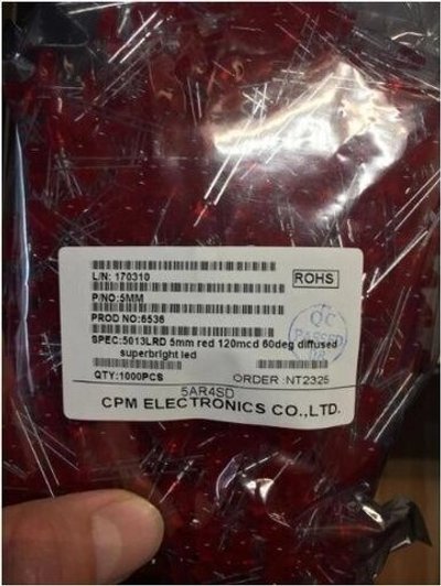 Диоды для дисплея Rocky Boxer 5мм 50Шт