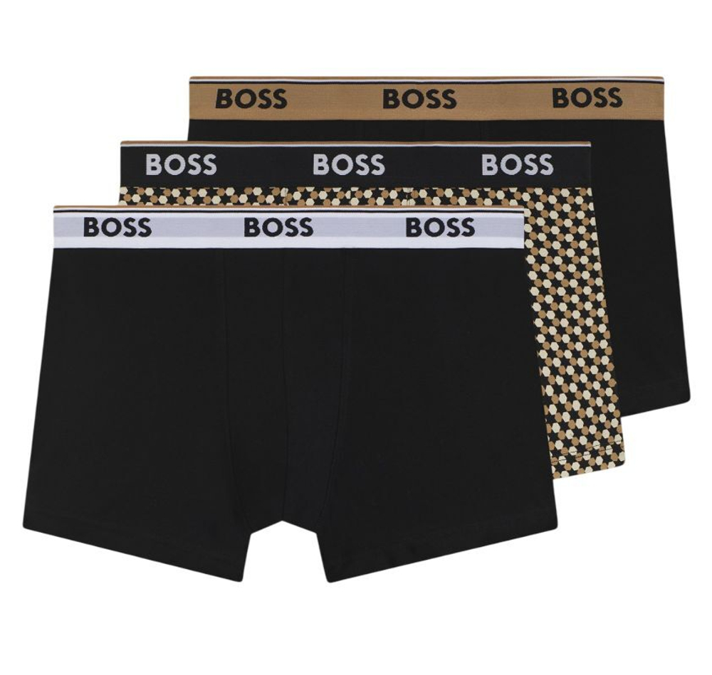 Боксерки теннисные BOSS Power Design Trunk 3P - multicolor