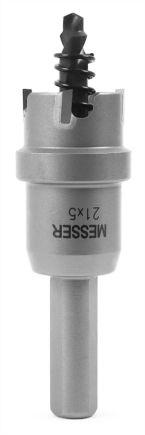 ТСТ коронка MESSER 21X5 с центрирующим сверлом и толкающей пружиной