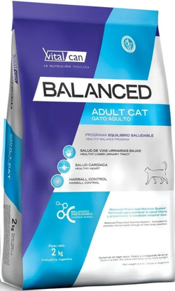 Balanced 2кг. Cat Adult для взрослых кошек с Курицей