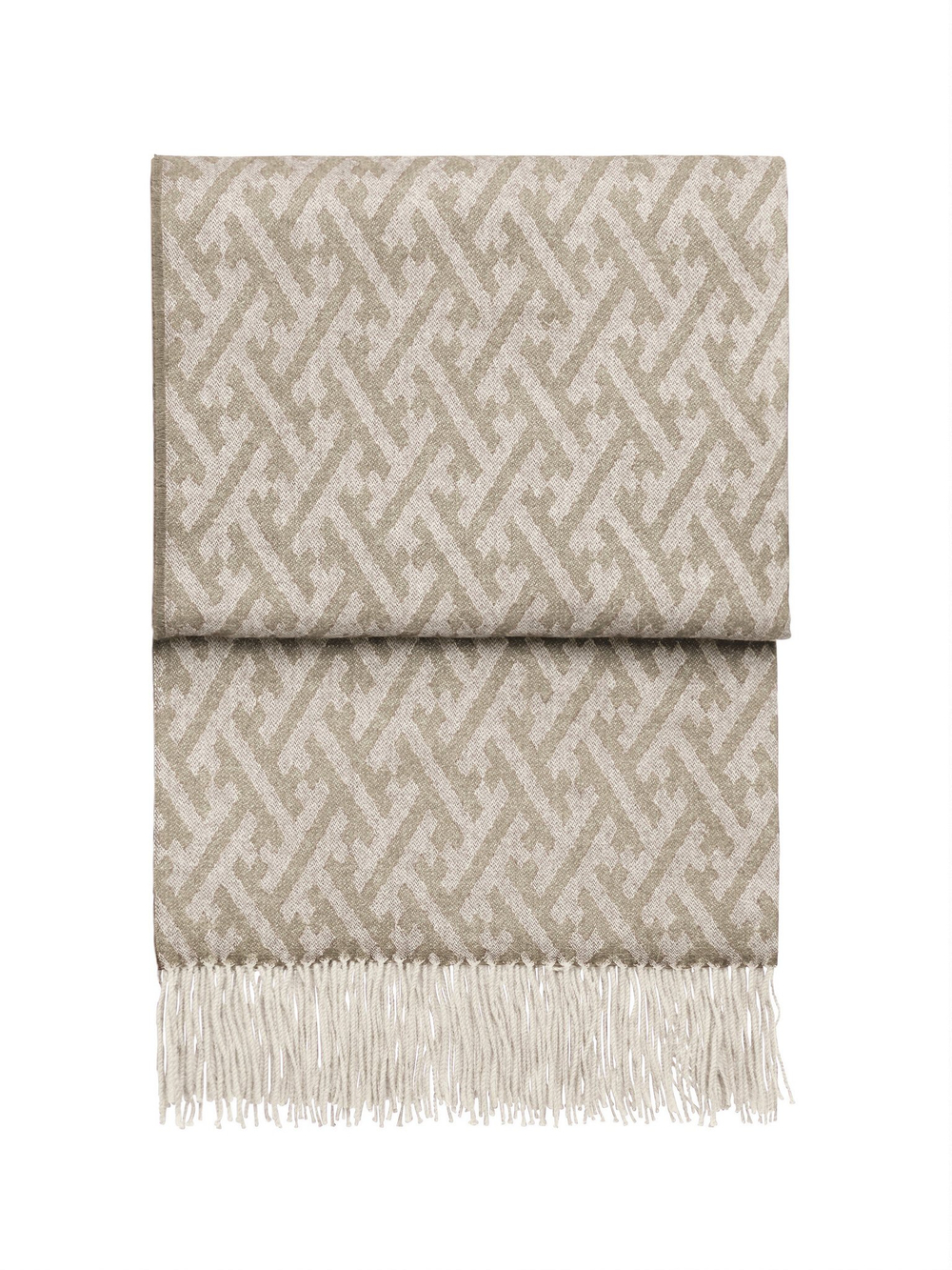 Плед 130x200 Elvang Amazing Beige-White Дания