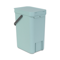 Ведро для мусора Brabantia Sort&Go мятное 12л вид сзади