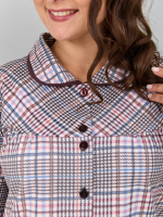 Халат Х-138/коричнево-розоваяклетка-к