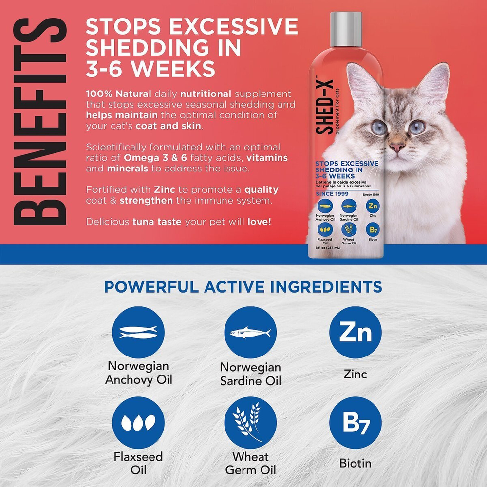 Shed-X Dermaplex for Cats Шед Икс Дермаплекс для кошек