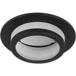 Светильник встраиваемый алюминиевый ЭРА KL89 BK под лампу MR16 GU5.3 черный | Алюминиевые встраиваемые светильники