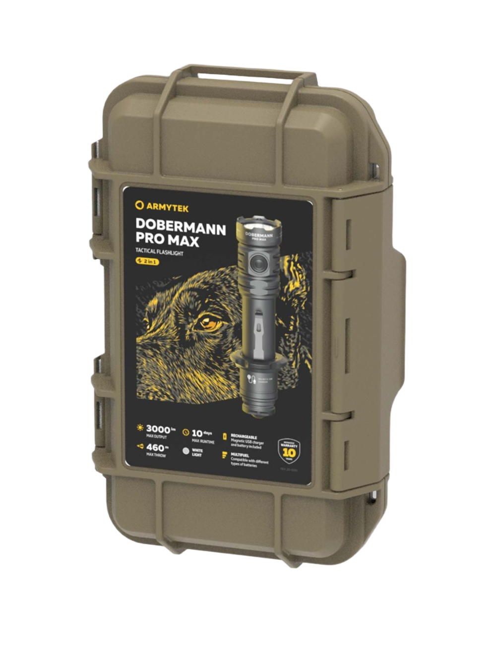 Фонарь Armytek Dobermann Pro Max Magnet USB Белый