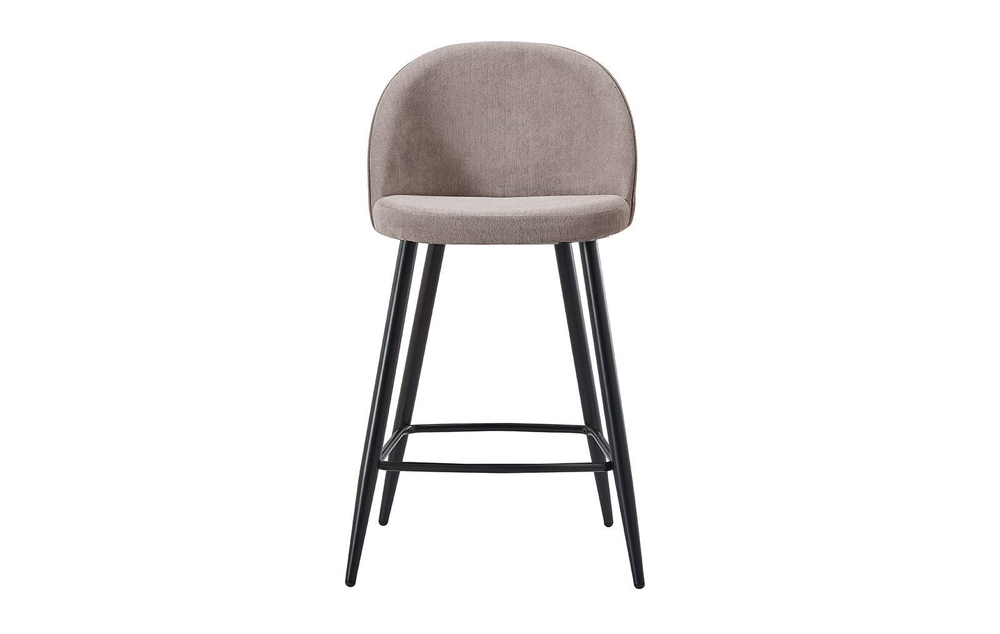 Стул полубарный ESF 373B-2 бежевый/черный