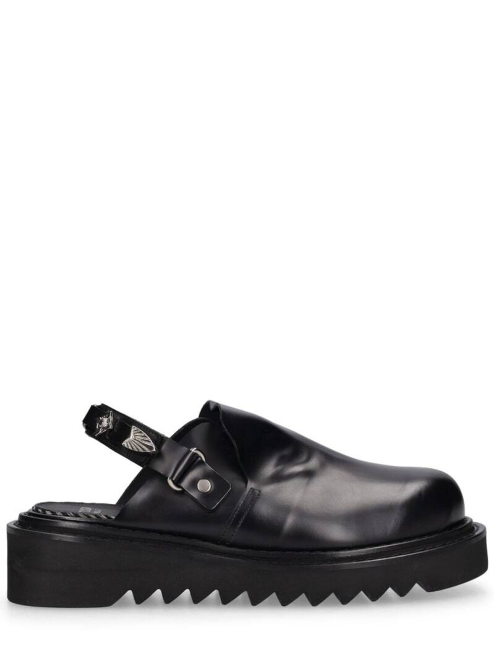 TOGA VIRILIS | Black leather mules