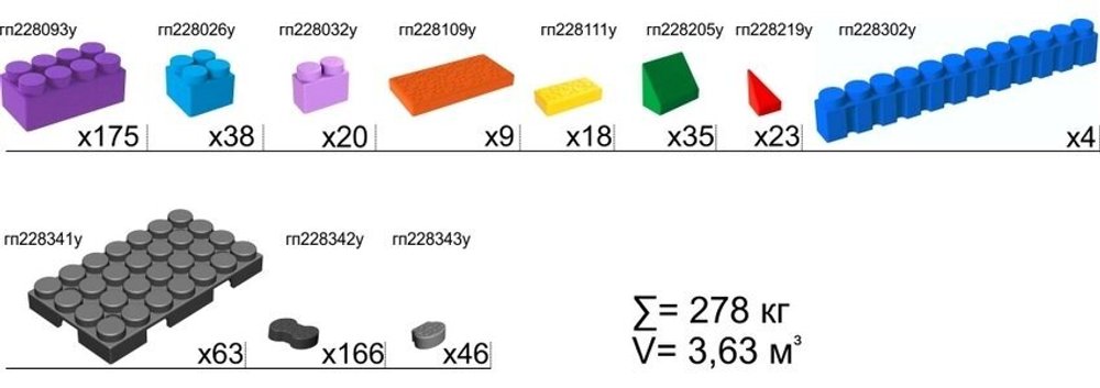 Набор GigoBloks Outdoor 15" М - 441x324 см