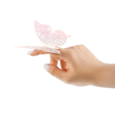 Наклейки Волшебные бабочки Радужные Голография