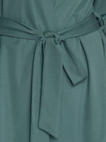 Женский домашний халат длины миди (Размер: M) (Цвет: зеленый)