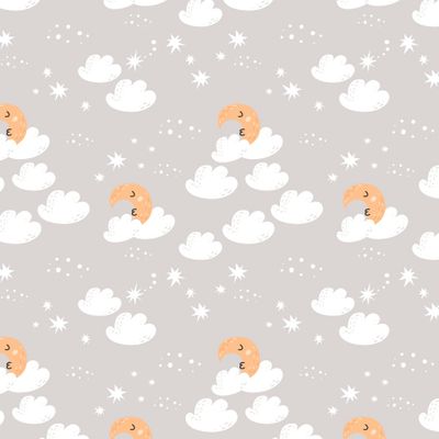 Луна и тучи