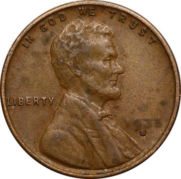 1 цент 1909-1942 США пшеничный цент (Wheat Penny)