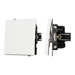 Механизм выключателя двухклавишный непроходной SWT-TENDO-MK02-SFPL-WH (230V, 10A) (Arlight, -) 054547